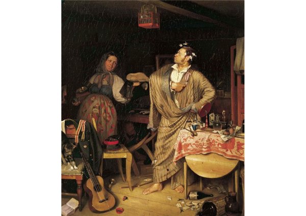 Павел Федотов свежий кавалер 1846