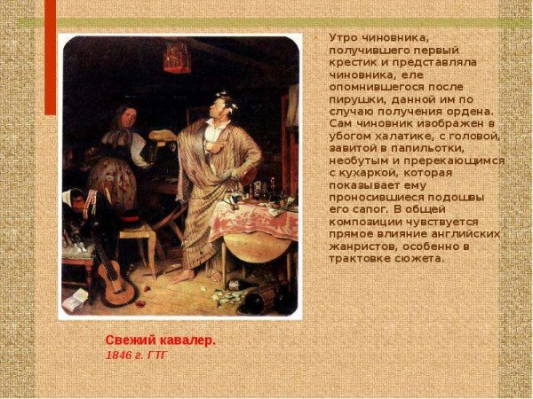 Павел Федотов картина свежий кавалер