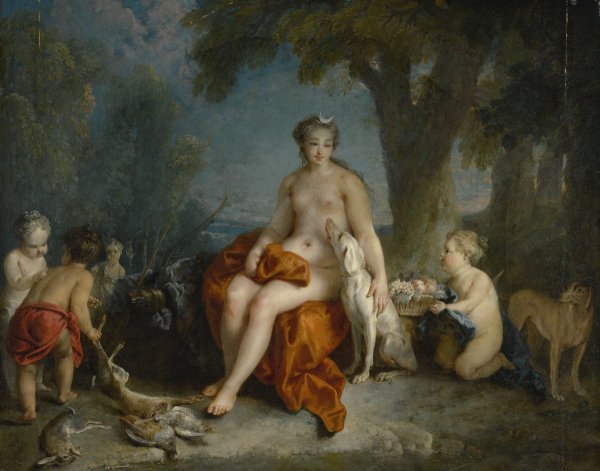 Камиль коро купание Дианы