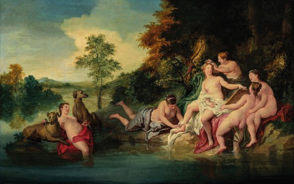 Жан Батист коро купание Дианы