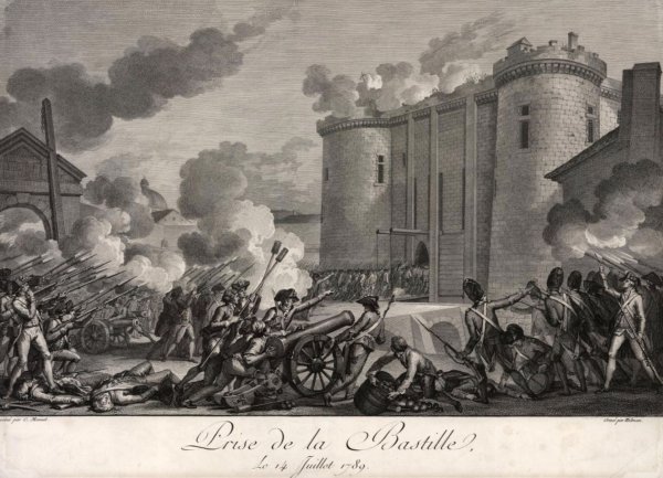 Взятие Бастилии 14 июля 1789