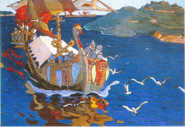 Заморские гости Николай Рерих (1901)