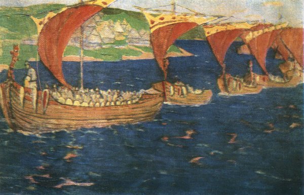 Заморские гости Николай Рерих (1901)