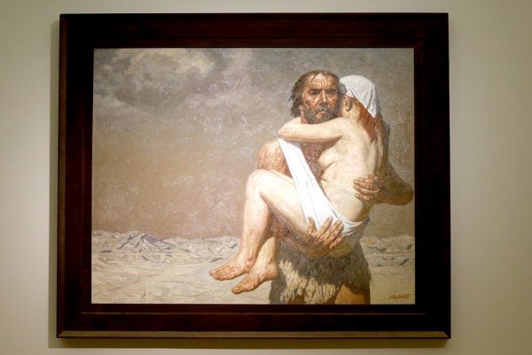 Гелий Коржев картины адам и ева