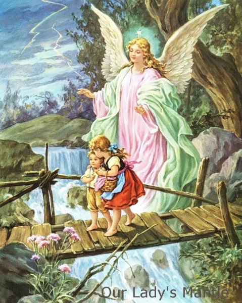 Ангел хранитель детей картина по номерам