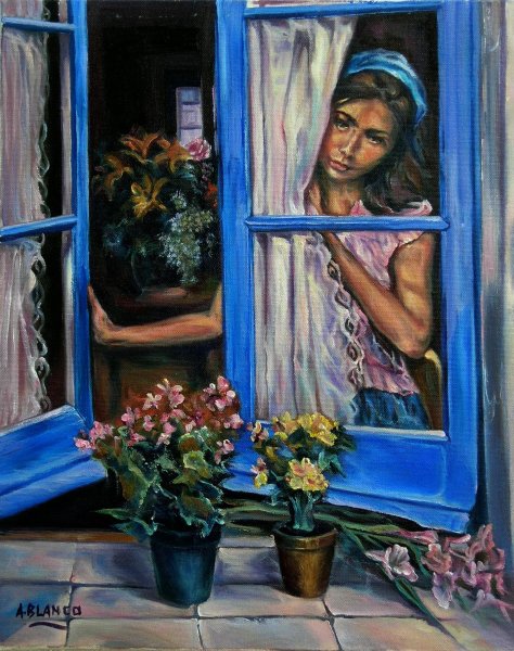 Картина у окна Хузин