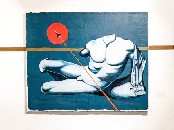 Рисунок Виктора Цоя на Арбате в Москве