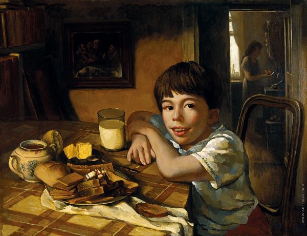 Картина портрет сына Тропинин