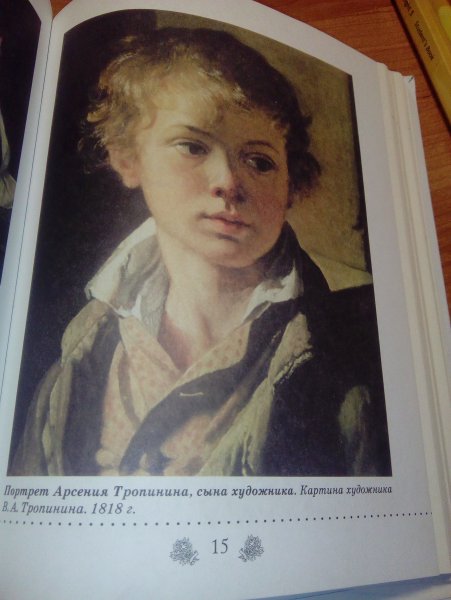 Картина портрет сына Тропинин