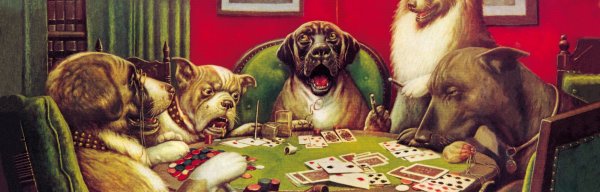 Кассиус Кулидж собаки играющие в Покер
