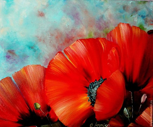 Ольга Базанова красные маки