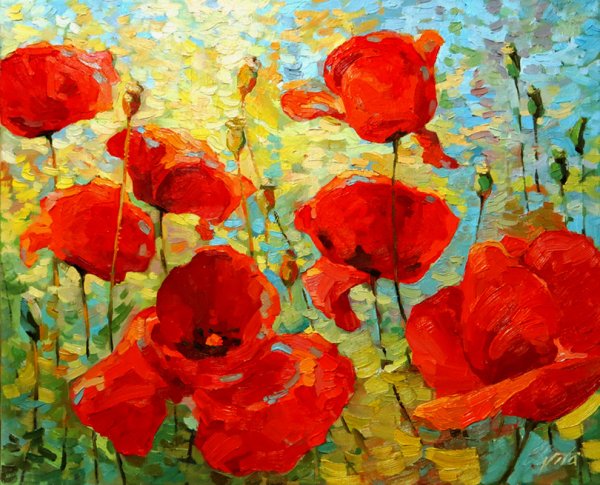 Маки художника Ширяевой Натальи
