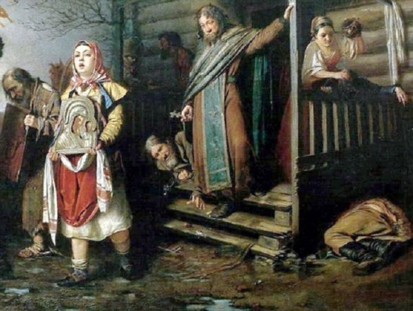 В Г Перов сельский крестный ход на Пасхе 1861 г