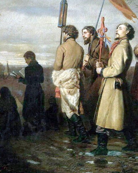 Василий Григорьевич Перов сельский крестный ход на Пасхе