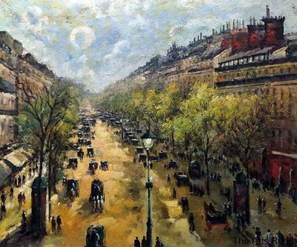 Камиль Писсарро. "Бульвар Монмартр в Париже" 1897