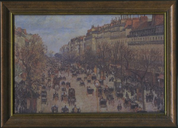 Камиль Писсарро. Бульвар Монмартр ночью. 1897