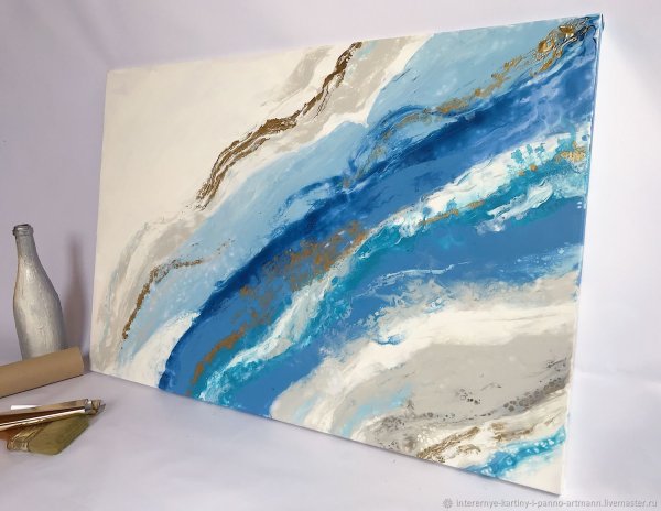 Флюид акрил техника