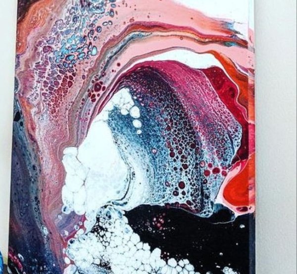 Акриловая живопись техника флюид