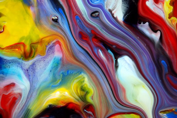 Абстрактная живопись техника жидкий акрил флюид арт