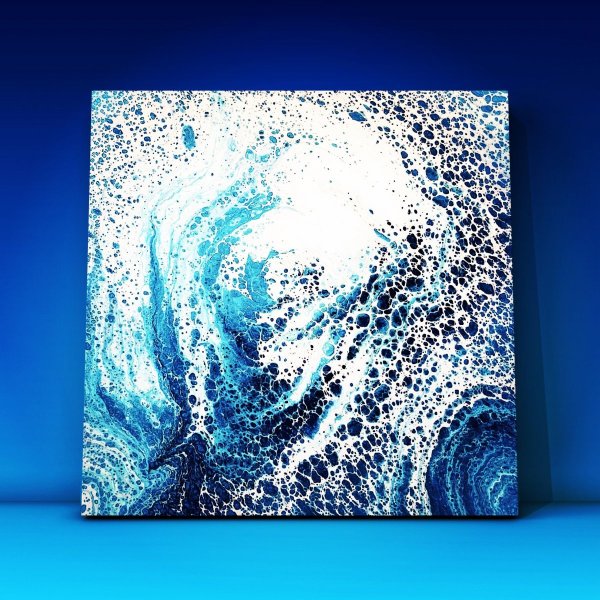 Флюид акрил техника