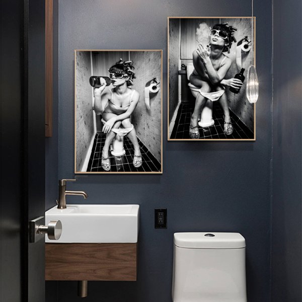 Стильные постеры для ванной