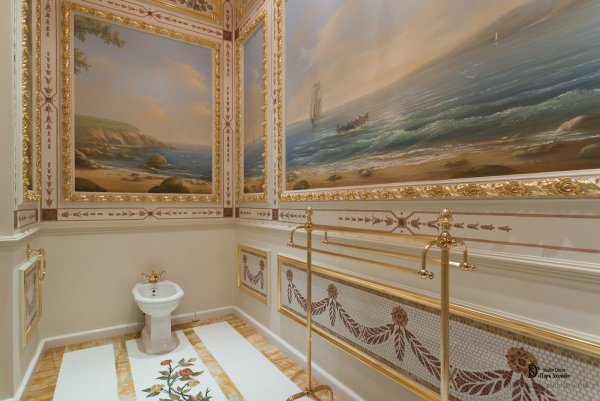 Фреска на стену в ванную комнату