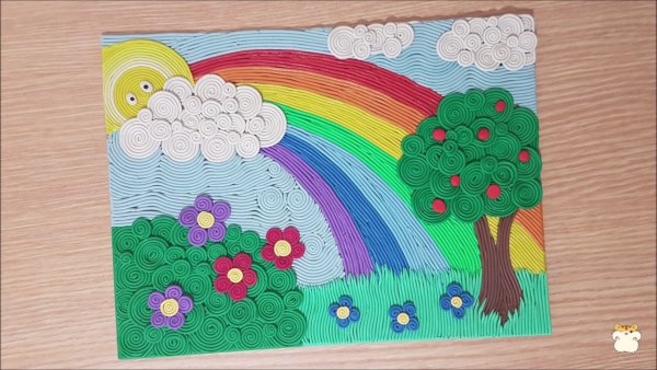 Радуга из пластилина