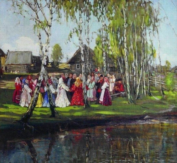 Рождественские гуляния в живописи