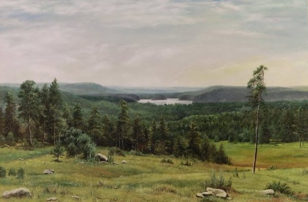 Иван Шишкин. Лесные дали.1884 г. русское искусство.