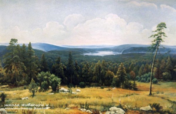 Шишкин Лесные дали 1884