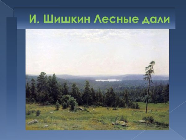 Шишкин Лесные дали 1884