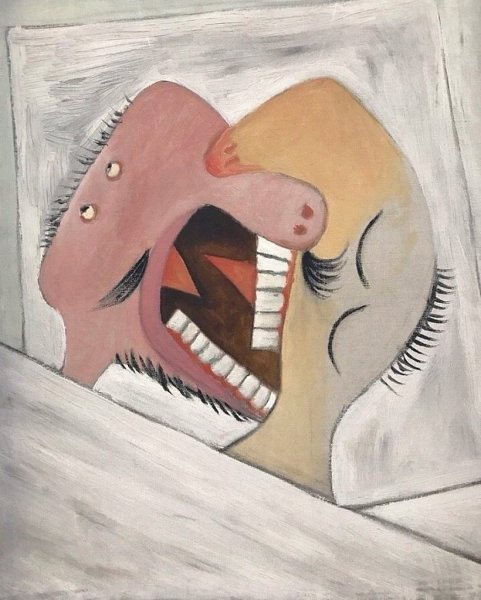 Картина поцелуй Пикассо