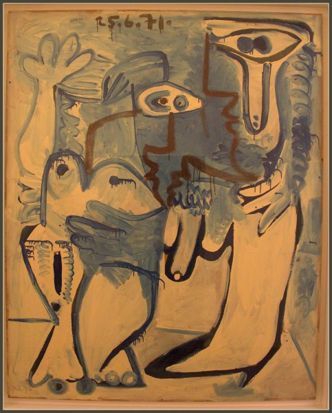 Картина поцелуй Пикассо