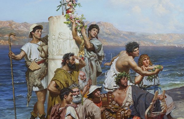 Девушка с кувшином у источника