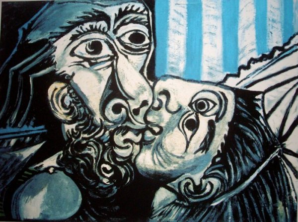 Картина Пабло Пикассо поцелуй