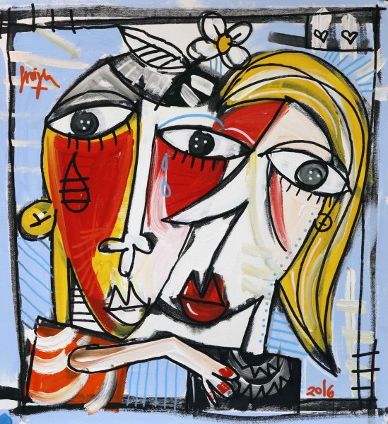 Картина Пабло Пикассо поцелуй