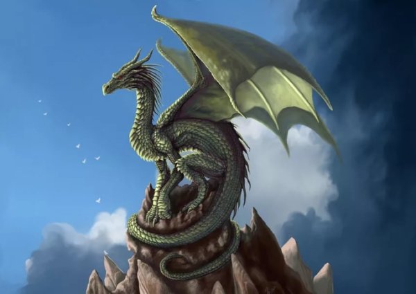 Картина на драконе