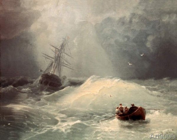 Айвазовский кораблекрушение 1876