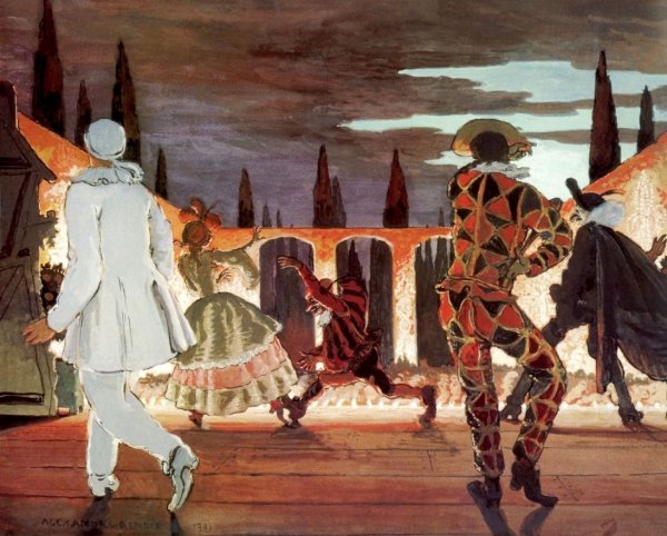 Александр Бенуа. 1870-1960 Итальянская комедия