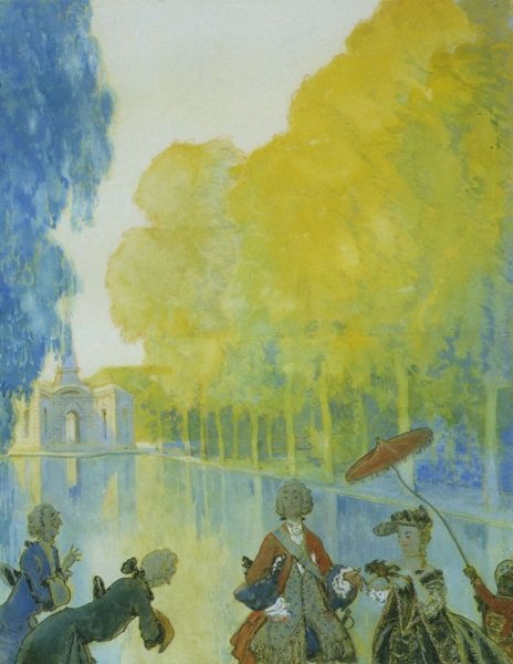 Бенуа "прогулка короля" (1906 г.)