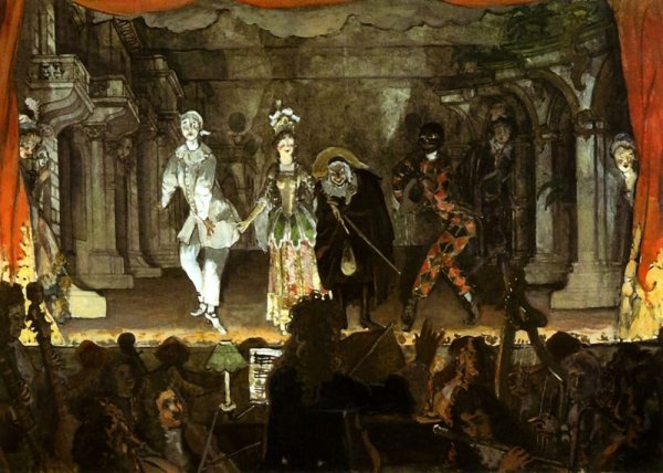 Бенуа итальянская комедия картина