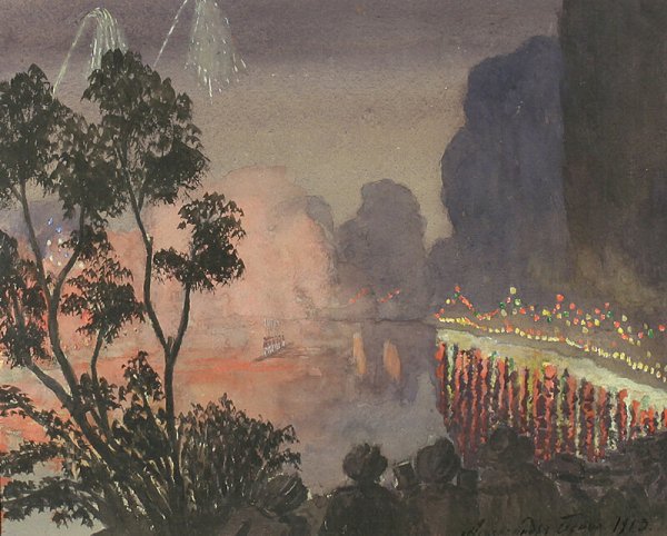 Бенуа прогулка короля 1906