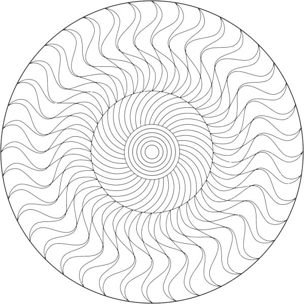Спиральная раскраска