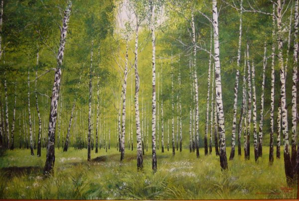 Живопись Ивана Бунина Берёзовая роща