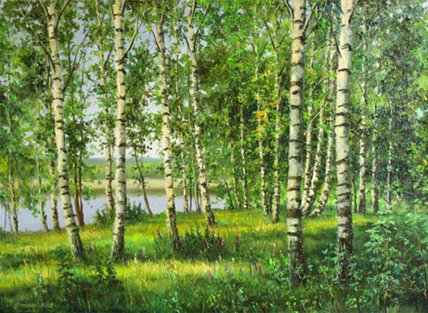 Левитан березы опушка леса