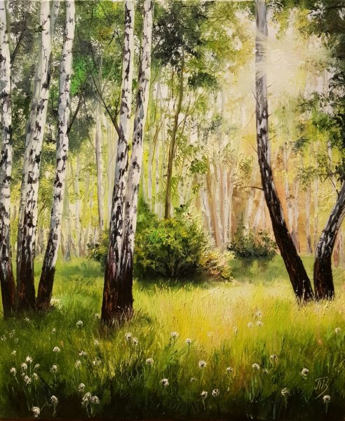 Живопись Ивана Бунина Берёзовая роща