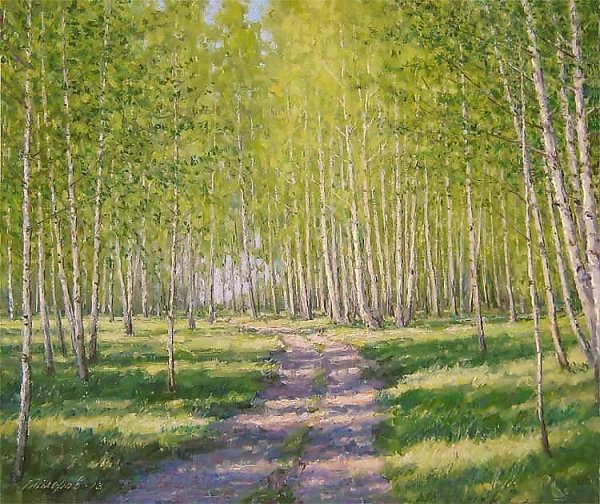 Жуковский Станислав лес Берёзовая роща