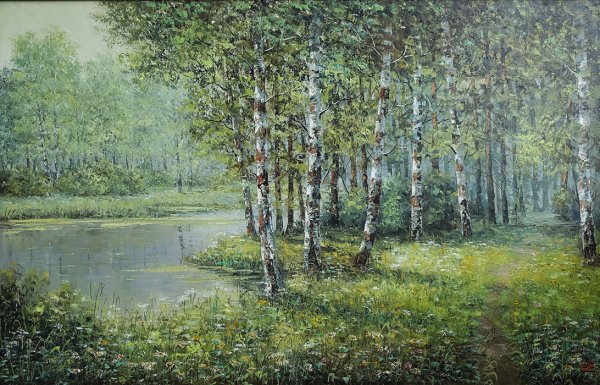 Живопись Ивана Бунина Берёзовая роща