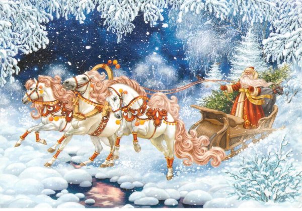 Касперская Марина иллюстрации новый год