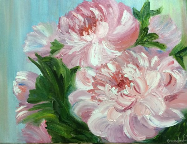 Хаимов Яков пионы живопись